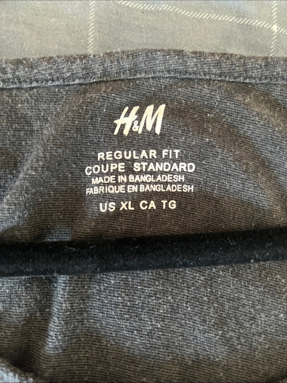 H&M Regular Fit Gray Tank Top Sleeveless Shirt XL - Picture 4 of 6